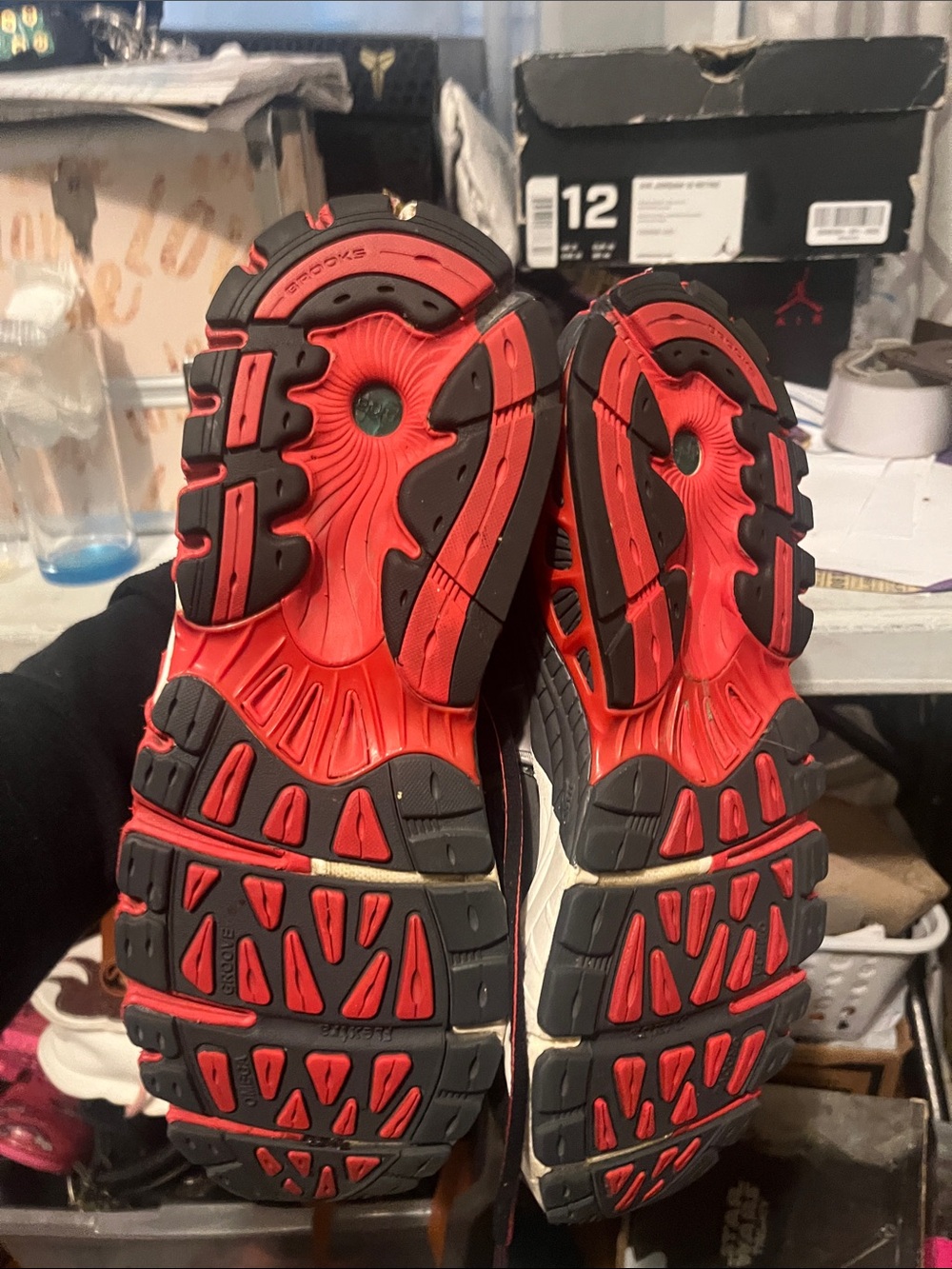 Brooks Black and Red Men's Running Shoe - Picture 5 of 7